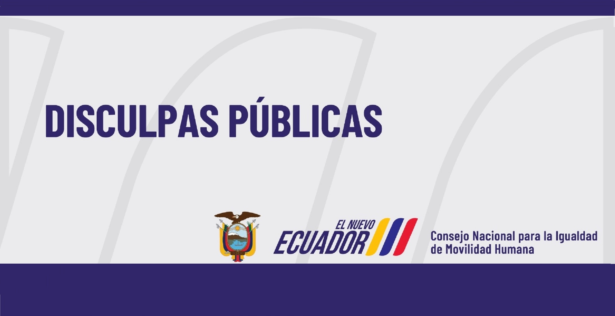 Disculpas Públicas.